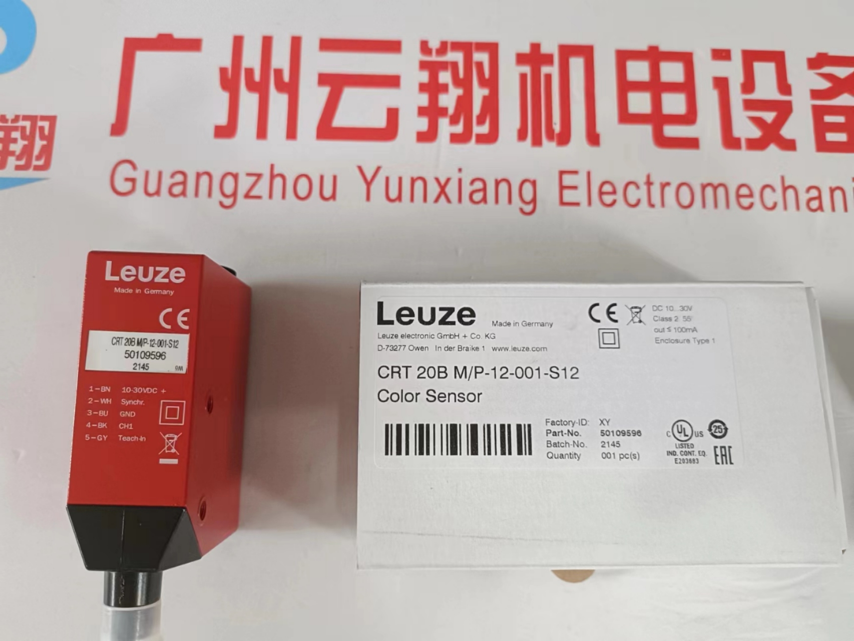 LEUZE劳易测德国传感器CRT 20B M/P-12-001-S12-