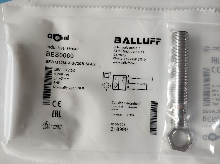 Balluff巴鲁夫 BNI004N+BNI PBS-507-002-Z011