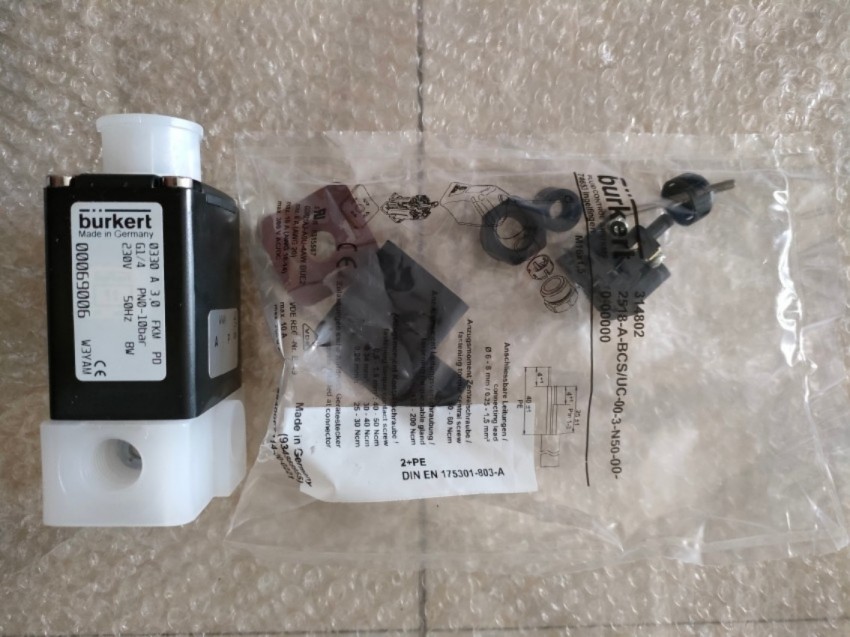 burkert宝德电磁阀 C4.0 NBR MS G1/4 PN0-5bar 24V DC 8W全新