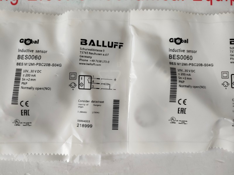 Balluff巴鲁夫 BCS M12T4D2-POM80G-S04G 电容式传感器