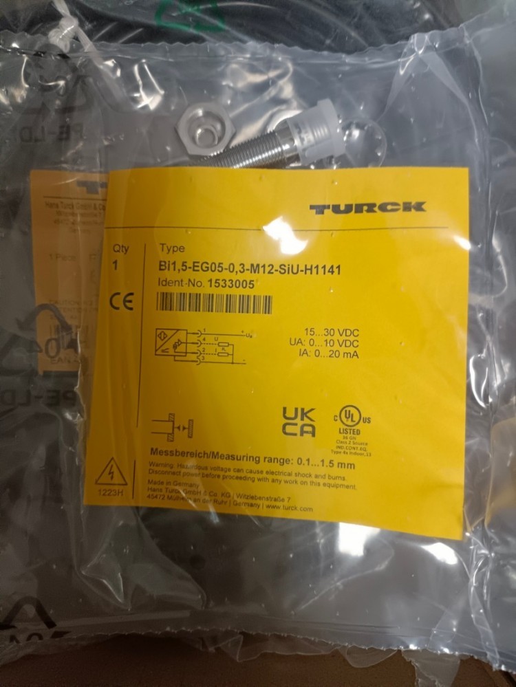 原装BI1,5-EG08-AP6X 7M图尔克TURCK传感器